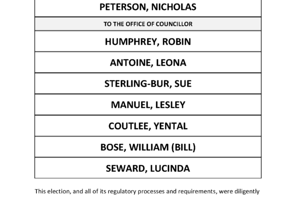 LNIB 25 Statement of Elected Candidates